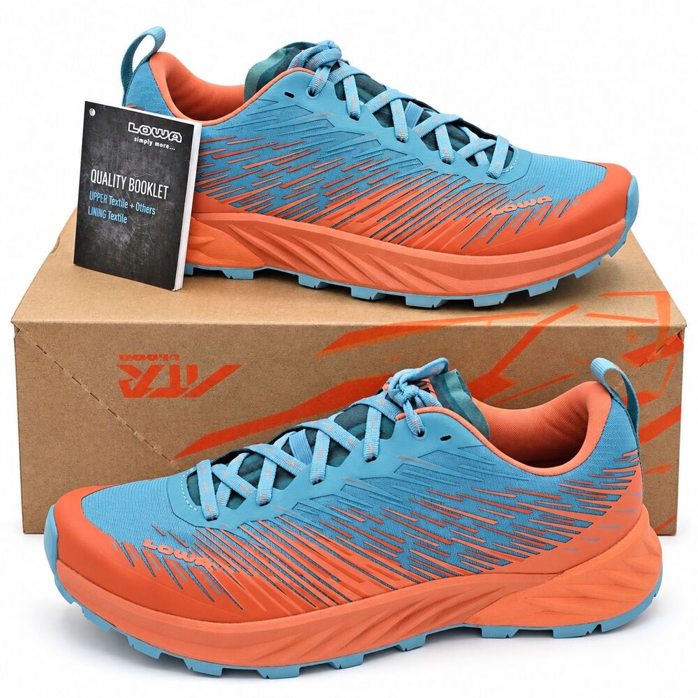 LOWA Amplux WS Women's 9 Blue Orange Trail Running Shoes New No Box